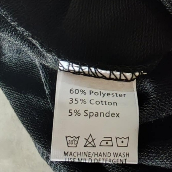 Valentine Black with Red Heart Pullover Sweatshirt - NWOT - Picture 4 of 5